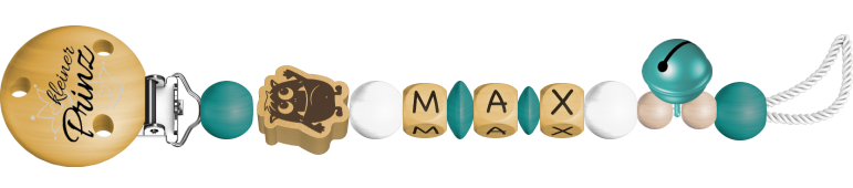personalisierte Schnullerkette