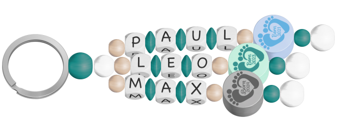 personalisierte Schnullerkette