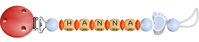 personalisierte Schnullerkette