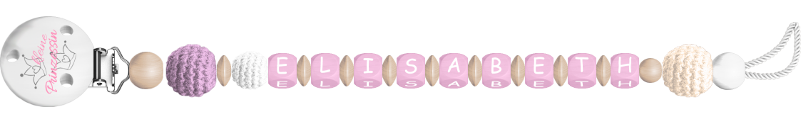 personalisierte Schnullerkette