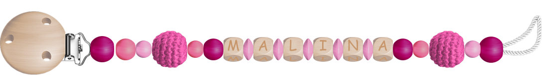 personalisierte Schnullerkette