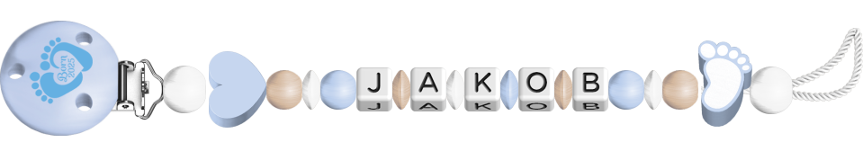 personalisierte Schnullerkette