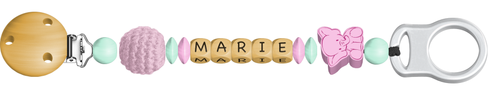 personalisierte Schnullerkette