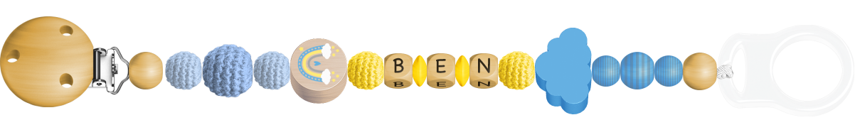 personalisierte Schnullerkette