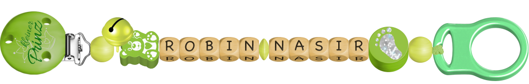 personalisierte Schnullerkette