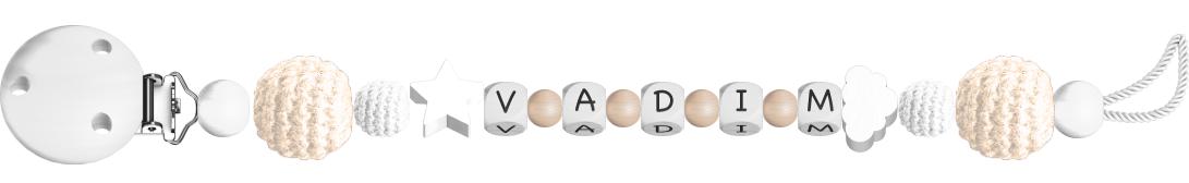personalisierte Schnullerkette