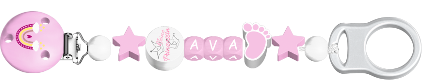 personalisierte Schnullerkette