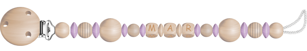 personalisierte Schnullerkette