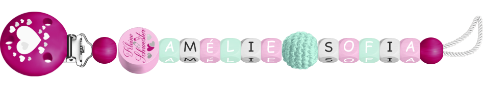 personalisierte Schnullerkette