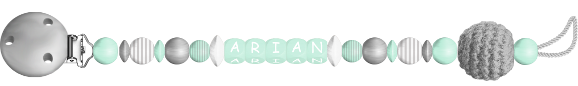 personalisierte Schnullerkette