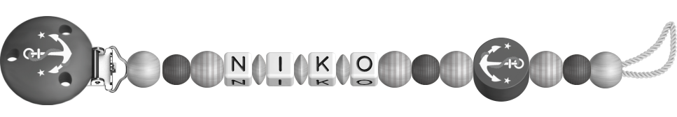 personalisierte Schnullerkette